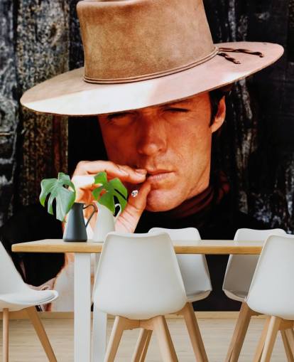 papier peint coloré Clint Eastwood appelé Clint Eastwood (Hang 'Em High) pour les particuliers et les entreprises