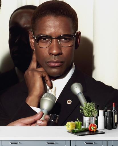 denzel washinton wallpaper mural called Denzel Washington (Malcolm X) for bedrooms, home offices and cinema rooms