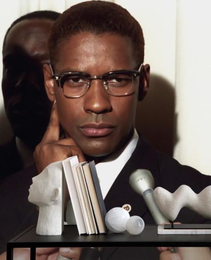 Carta da parati murale denzel washinton chiamata Denzel Washington (Malcolm X) per camere da letto, uffici domestici e sale cinematografiche Carta da parati murale denzel washinton chiamata Denzel Washington (Malcolm X) per camere da letto, uffici domestici e sale cinematografiche