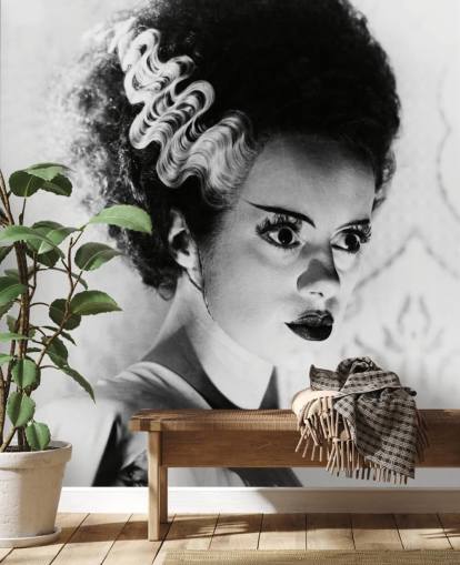svartvit brud av frankenstein tapet som heter Elsa Lanchester (Bruden av Frankenstein) för sovrum och kontor
