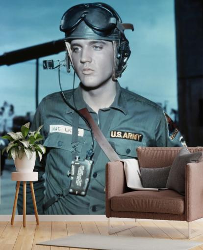 Carta da parati murale con film Elvis Presley chiamata Elvis Presley (G.I. Blues) per salotti e camere da letto