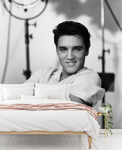 svartvit elvis tapet väggmålning som heter Elvis Presley (King Creole) för hem och företag