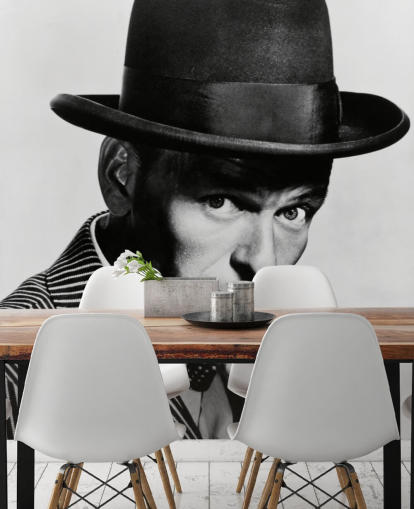 black and white movie mural called Frank Sinatra (Guys and Dolls) for bedrooms, living rooms and more