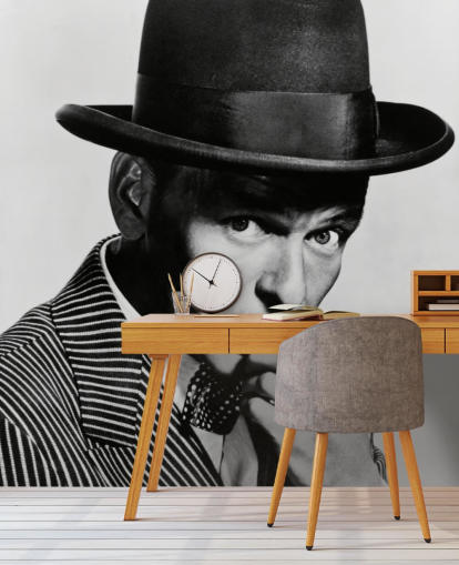 black and white movie mural Frank Sinatra (Guys and Dolls) for bedrooms, living rooms and more
