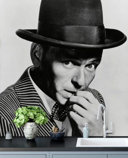 black and white movie mural Frank Sinatra (Guys and Dolls) for bedrooms, living rooms and more