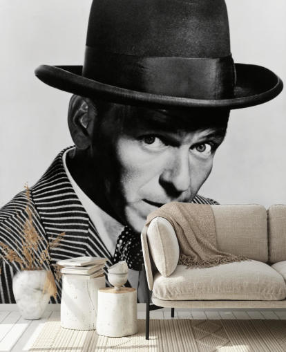 black and white movie mural Frank Sinatra (Guys and Dolls) for bedrooms, living rooms and more