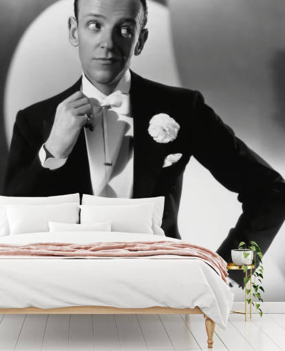 black and white ferd astaire wall mural called Ferd Astaire (You'll Never Get Rich)