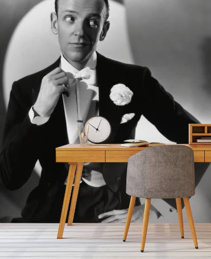 black and white fred astaire wall mural called Fred Astaire (You'll Never Get Rich)