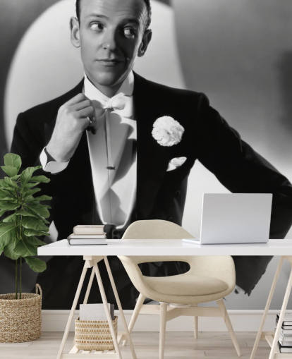 black and white fred astaire wall mural called Fred Astaire (You'll Never Get Rich)