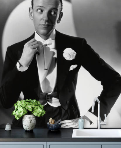 black and white fred astaire wall mural called Fred Astaire (You'll Never Get Rich) black and white fred astaire wall mural called Fred Astaire (You'll Never Get Rich)