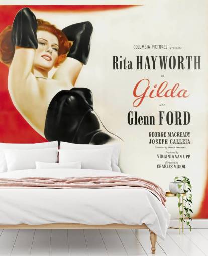 movie poster wallpaper mural called Gilda Poster for bedrooms, cinema rooms and living rooms