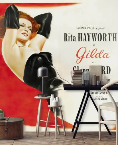 movie poster wallpaper mural called Gilda Poster for bedrooms, cinema rooms and living rooms