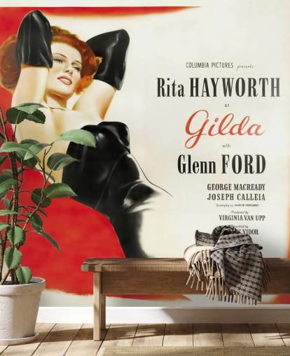movie poster wallpaper mural called Gilda Poster for bedrooms, cinema rooms and living rooms