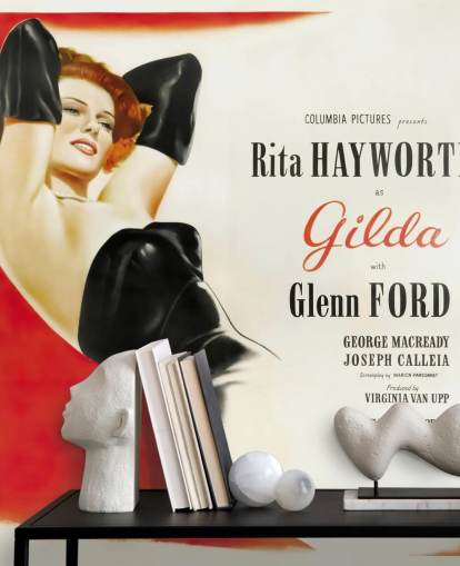 papier peint d'affiche de film appelé Gilda Poster pour chambres à coucher, salles de cinéma et salons