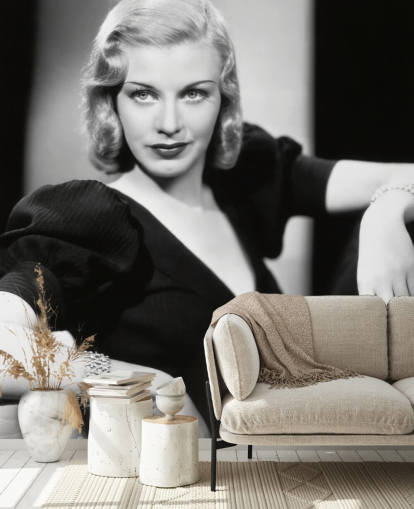 carta da parati murale in bianco e nero Ginger Rogers chiamata Ginger Rogers per uffici domestici, camere da letto e sale cinema