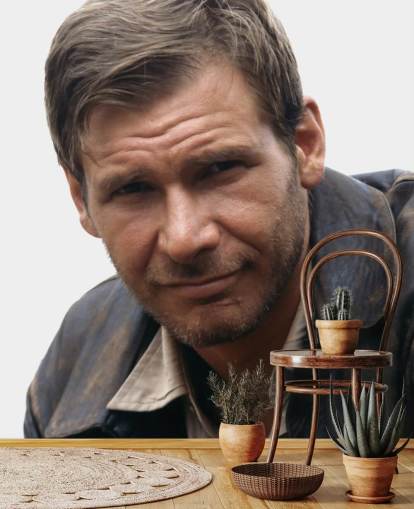 indiana jones muurschildering Harrison Ford (Indiana Jones en de laatste kruistocht)