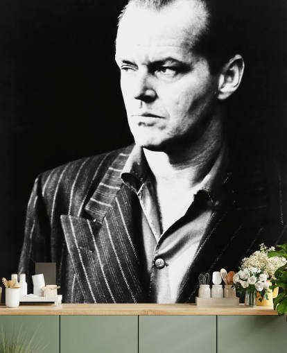 sort og hvid jack nicholson tapet kaldet Jack Nicholson (Postbudet ringer altid to gange)