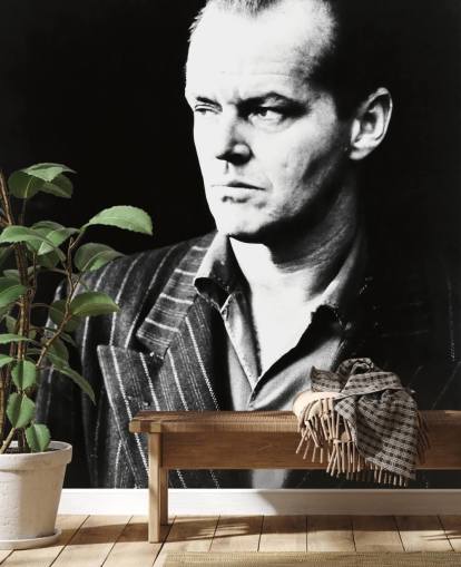 schwarz-weiße Jack-Nicholson-Tapete namens Jack Nicholson (The Postman Always Rings Twice)