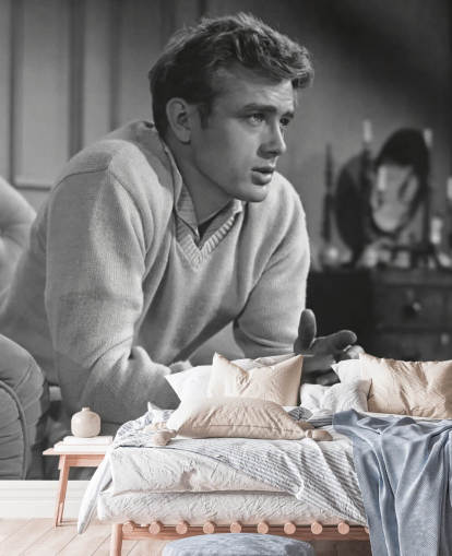 black and white james dean wallpaper called James Dean (East of Eden) for bedrooms, cinema rooms and home offices
