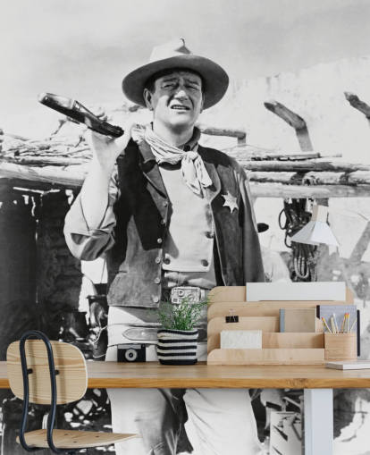 black and white john wayne wall mural called John Wayne (Rio Bravo) black and white john wayne wall mural called John Wayne (Rio Bravo)