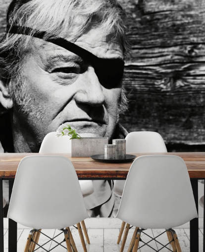 black and white john wayne wallpaper mural called John Wayne (True Grit) black and white john wayne wallpaper mural called John Wayne (True Grit)
