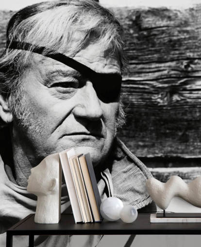 mural de papel pintado de john wayne en blanco y negro llamado John Wayne (True Grit)