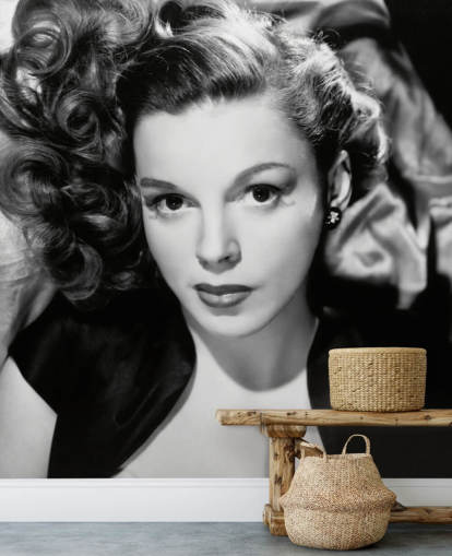 sort/hvid filmstjerne tapet kaldet Judy Garland II til soveværelser og stuer