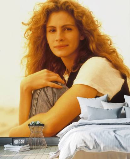 filmvægmaleri kaldet Julia Roberts (Sleeping with the Enemy) til soveværelser, stuer og hjemmekontorer