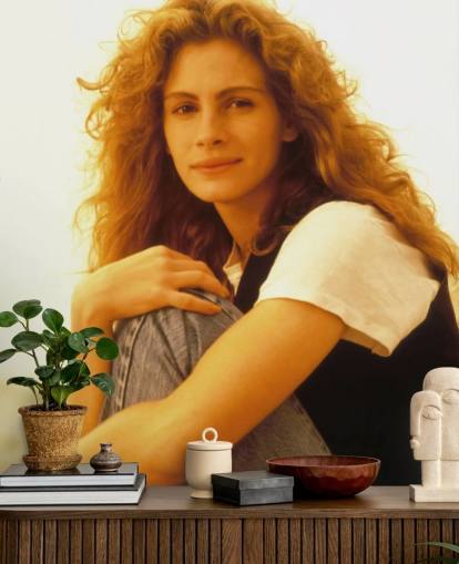mural de pared de película llamado Julia Roberts (Durmiendo con el enemigo) para dormitorios, salas de estar y oficinas en casa