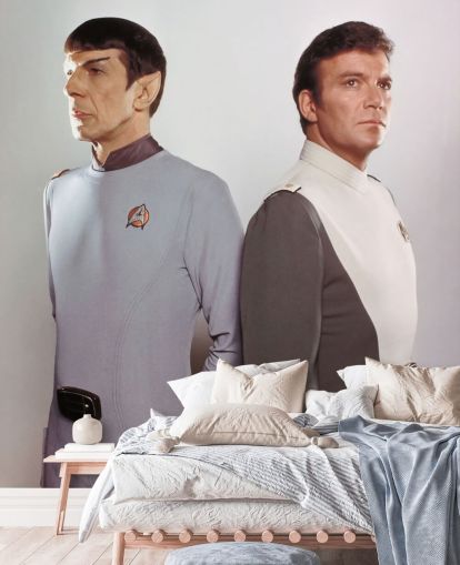 mural de parede de Star Trek chamado Leonard Nimoy & William Shatner (Star Trek II: The Wrath of Khan) para quartos e salas de estar
