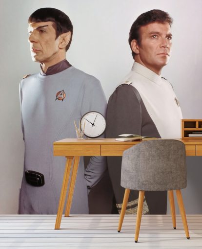 star trek wall mural called Leonard Nimoy & William Shatner (Star Trek II: The Wrath of Khan) for bedrooms and living rooms