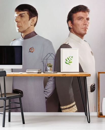 star trek wall mural called Leonard Nimoy & William Shatner (Star Trek II: The Wrath of Khan) for bedrooms and living rooms star trek wall mural called Leonard Nimoy & William Shatner (Star Trek II: The Wrath of Khan) for bedrooms and living rooms