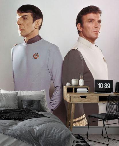 Star Trek Wandbild mit dem Titel Leonard Nimoy & William Shatner (Star Trek II: Der Zorn des Khan) für Schlafzimmer und Wohnzimmer