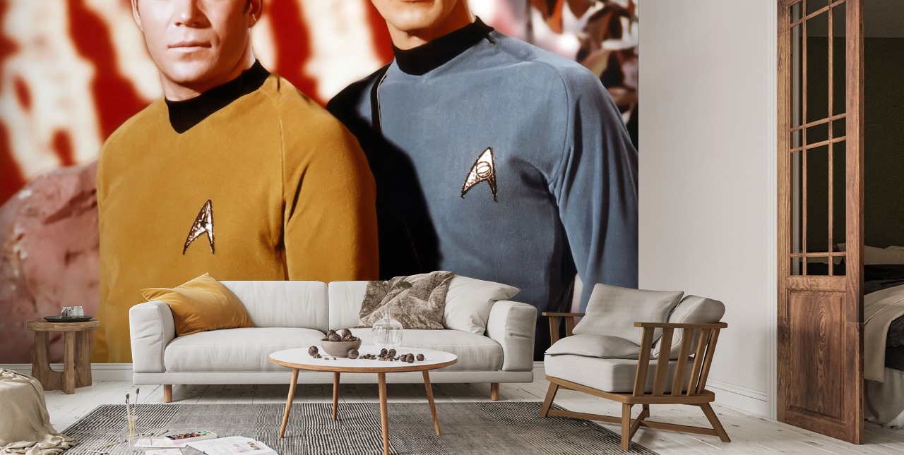 Leonard Nimoy William Shatner (Star Trek) Mural Wallsauce CA