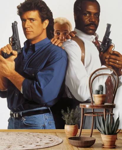 filmmuurschildering genaamd Lethal Weapon 3 voor slaapkamers, woonkamers en bioscoopzalen