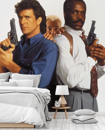 Lethal Weapon 3 -elokuvatapetti makuuhuoneisiin, olohuoneisiin ja elokuvateattereihin