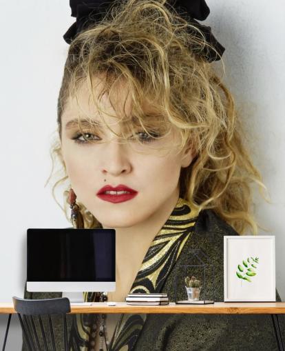 värillinen madonna tapetti seinämaalaus nimeltä Madonna (Desperately Seeking Susan) makuuhuoneisiin