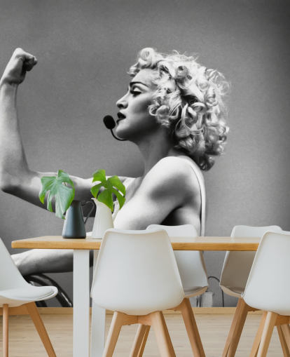 black and white madonna wallpaper mural called Madonna: Truth or Dare for bedrooms, offices and businesses