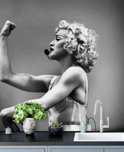 mural de papel de parede madonna preto e branco chamado Madonna: Truth or Dare para quartos, escritórios e empresas mural de papel de parede madonna preto e branco chamado Madonna: Truth or Dare para quartos, escritórios e empresas