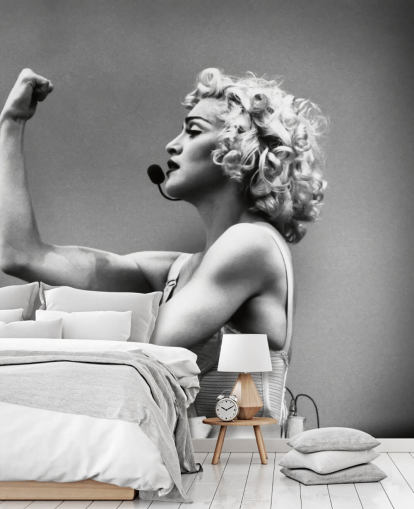 svart-hvitt madonna tapet veggmaleri kalt Madonna: Truth or Dare for soverom, kontorer og bedrifter svart-hvitt madonna tapet veggmaleri kalt Madonna: Truth or Dare for soverom, kontorer og bedrifter