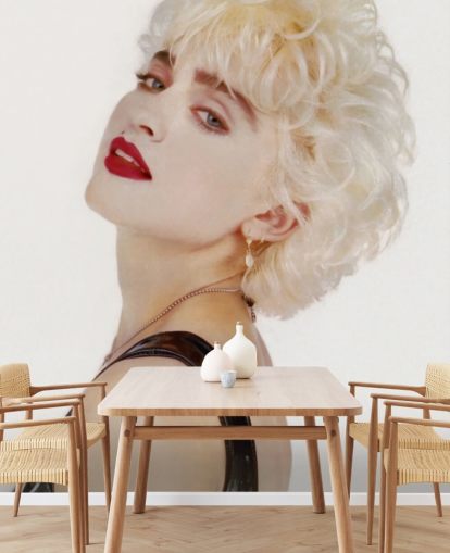 filmveggmaleri kalt Madonna (Hvem er den jenta?) II for soverom, hjemmekontorer og stuer