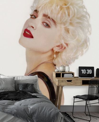 filmmuurschildering genaamd Madonna (Who's That Girl?) II voor slaapkamers, kantoren aan huis en woonkamers