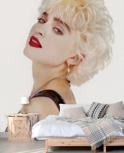 filmvægmaleri kaldet Madonna (Hvem er den pige?) II til soveværelser, hjemmekontorer og stuer filmvægmaleri kaldet Madonna (Hvem er den pige?) II til soveværelser, hjemmekontorer og stuer