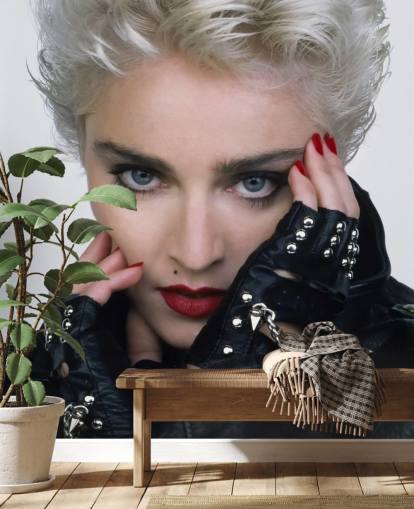 musiker tapetväggmålning som heter Madonna (Vem är den flickan?) för sovrum och vardagsrum