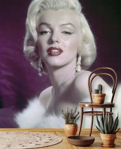 actress wallpaper mural called Marilyn Monroe III for bedrooms, living rooms and home offices actress wallpaper mural called Marilyn Monroe III for bedrooms, living rooms and home offices