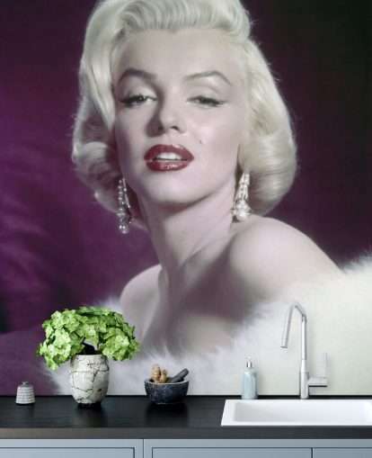 actress wallpaper mural called Marilyn Monroe III for bedrooms, living rooms and home offices