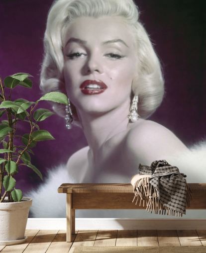 skådespelerska tapetväggmålning som heter Marilyn Monroe III för sovrum, vardagsrum och hemmakontor