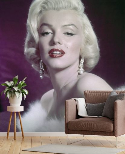 näyttelijätapetti seinämaalaus nimeltä Marilyn Monroe III makuuhuoneisiin, olohuoneisiin ja kotitoimistoihin