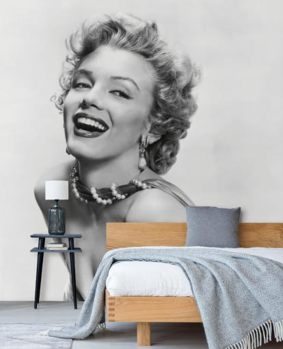 sort/hvid film tapet vægmaleri kaldet Marilyn Monroe IV til hjem, kontorer og virksomheder sort/hvid film tapet vægmaleri kaldet Marilyn Monroe IV til hjem, kontorer og virksomheder
