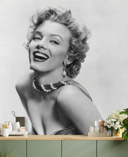 mural de papel de parede de filme em preto e branco chamado Marilyn Monroe IV para residências, escritórios e empresas mural de papel de parede de filme em preto e branco chamado Marilyn Monroe IV para residências, escritórios e empresas